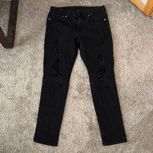 american eagle distressed jeans